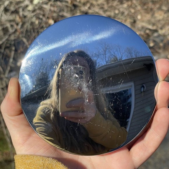 4 1/2" Chrome Plated CLOCK PARTS Pendulum Bob 20th C. VINTAGE - Picture 9 of 14